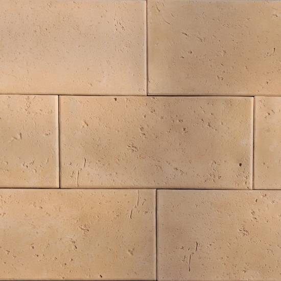 Ecostone Фасадная облицовочная плитка Каса 4 «под травертин» 1, ЭкоСтоун