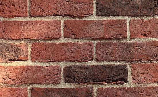 Лицевой кирпич ручной формовки Terca Old Welwyn (65mm OLDE WELWYN RED MULTI), 210*45-50*65мм