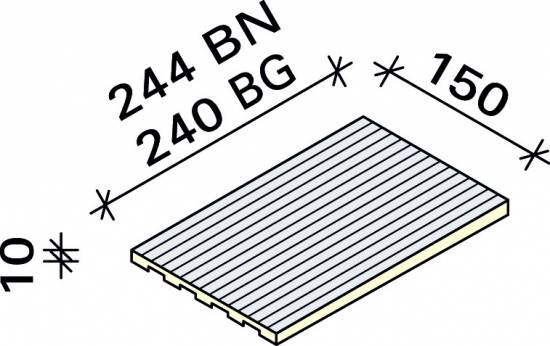 Доборная рельефная плитка Interbau 244x150, арт. 3190 RH C