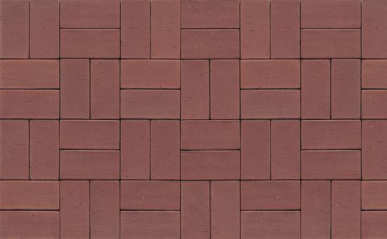 Тротуарная клинкерная брусчатка Muhr №03 Naturrot, 200*100*52 мм