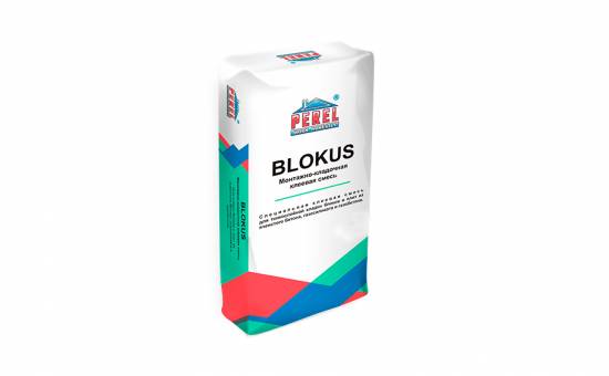 Клеевая смесь PEREL Blokus 0334 белая, 40 кг