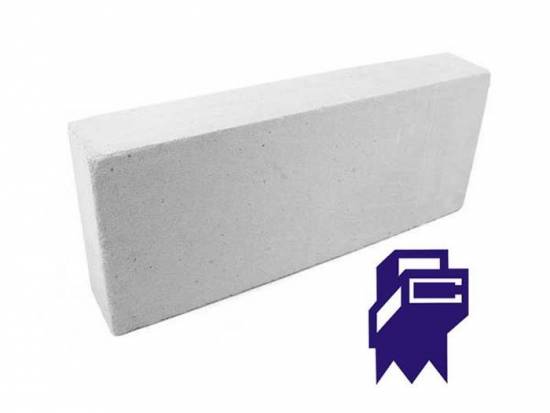Блок газобетонный перегородочный 625*250*100мм B 2,5 D 500кг/м3 Могилевский КСИ