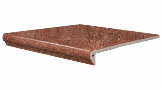 Клинкерная ступень фронтальная Bremen Rotbraun SDS 310x320x25/10 мм