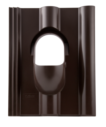 Проходная черепица KE 0001, DN 100, коричневый, KLOBER